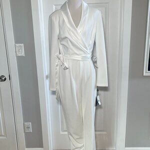 Adrianna Papell White Jumpsuit